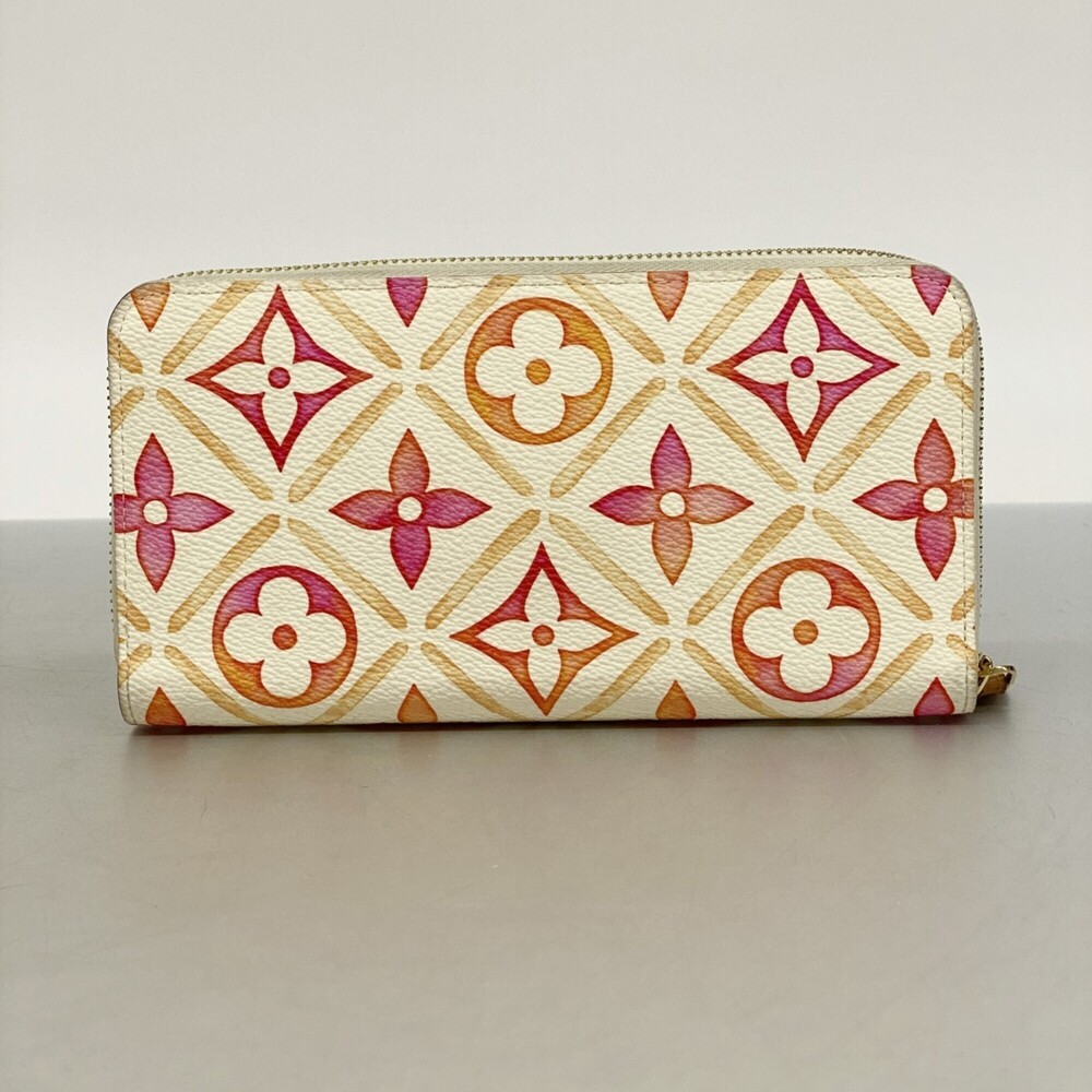 Louis Vuitton Monogram Tile Zippy Wallet M11455 Coral Women's Long P2542604 - Picture 9 of 9